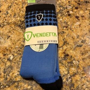 Vendetta Technical Adrenaline Men's Blue and Black Socks